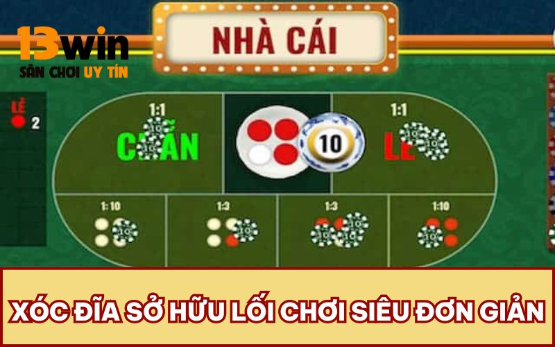 Xóc đĩa sở hữu lối chơi siêu đơn giản